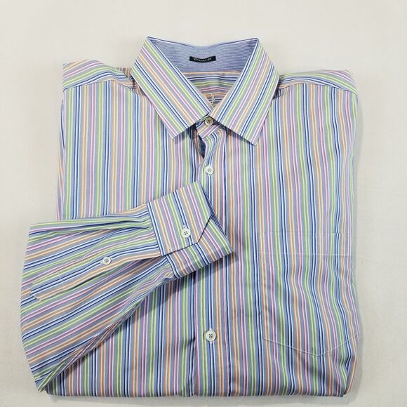 Bugatchi Other - BUGATCHI UOMO Shirt Mens XL Button Down Classic Fit Candy Striped Long Sleeve
